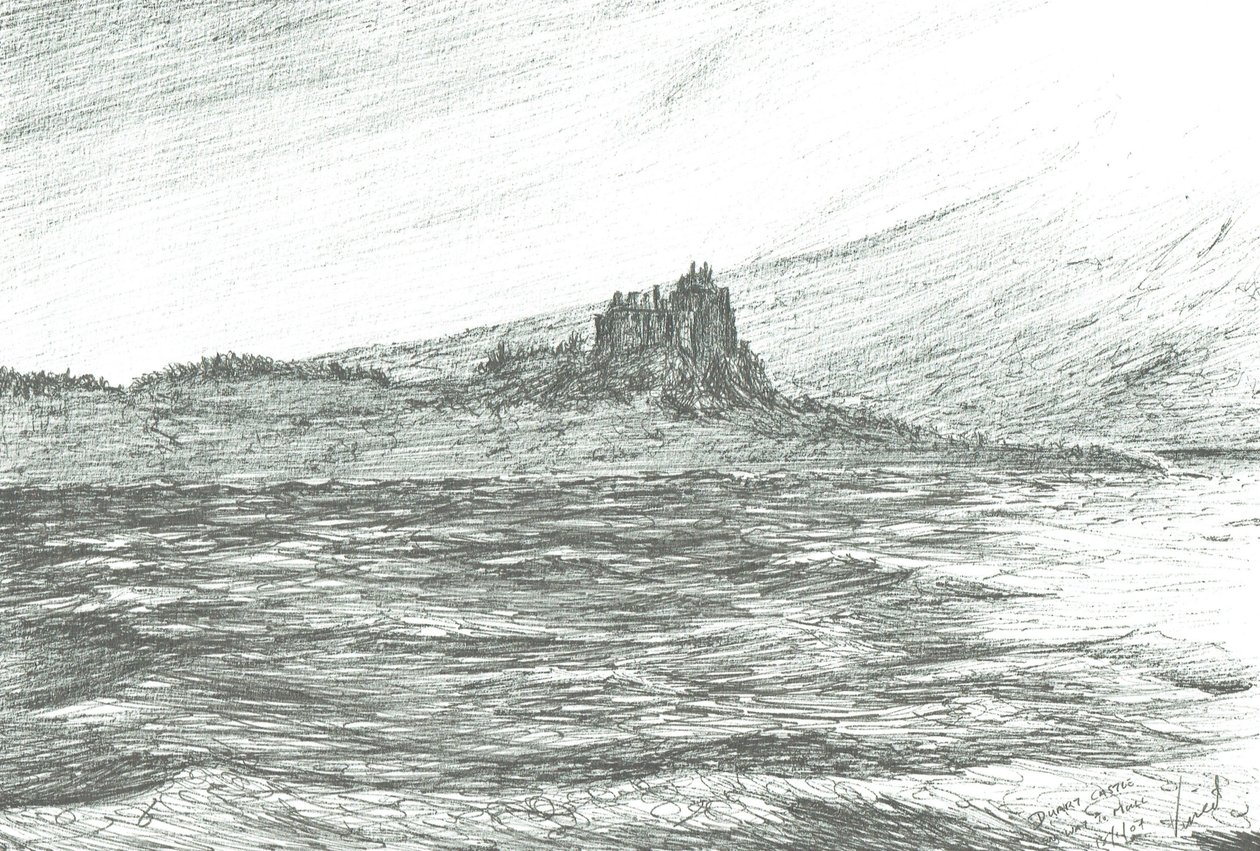 Duart Castle von der Fähre, 2007 von Vincent Alexander Booth