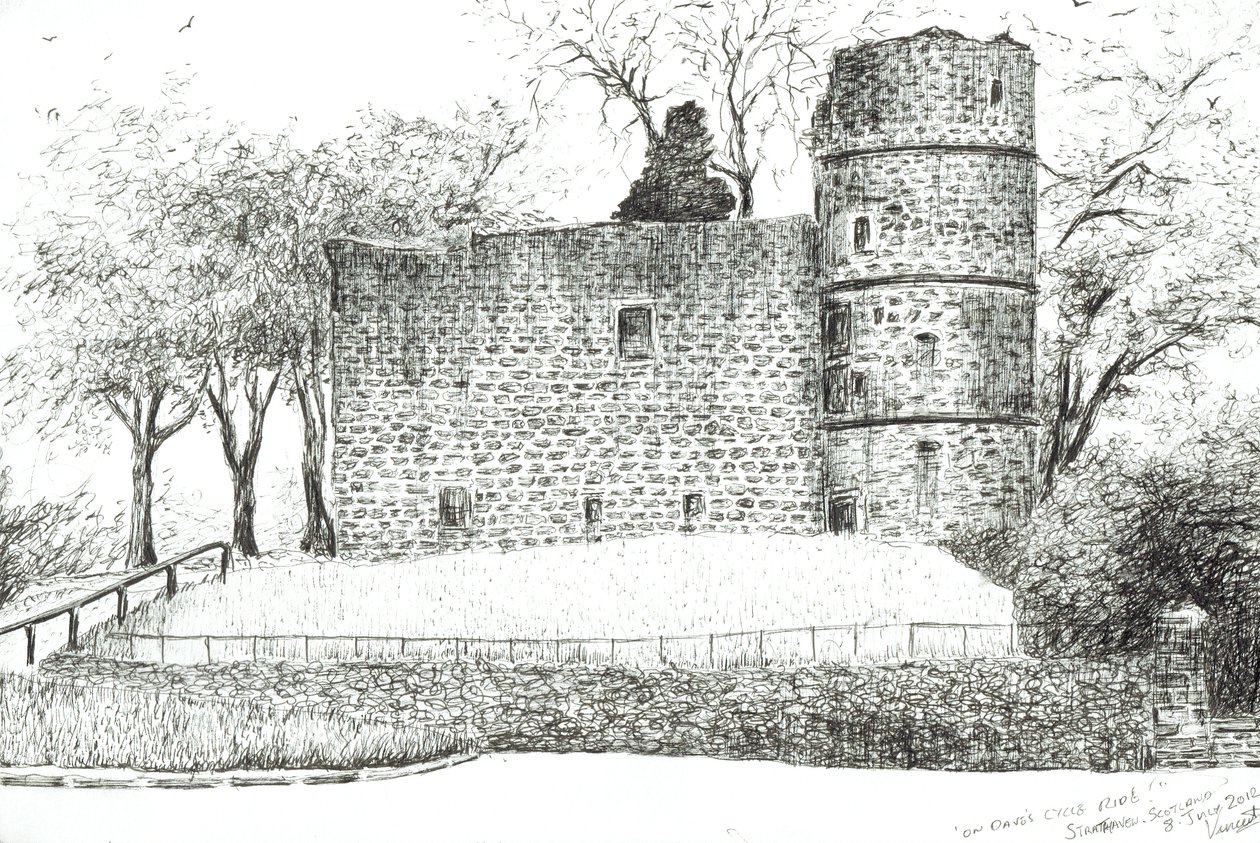 Ruine in Strathaven, 2012 von Vincent Alexander Booth