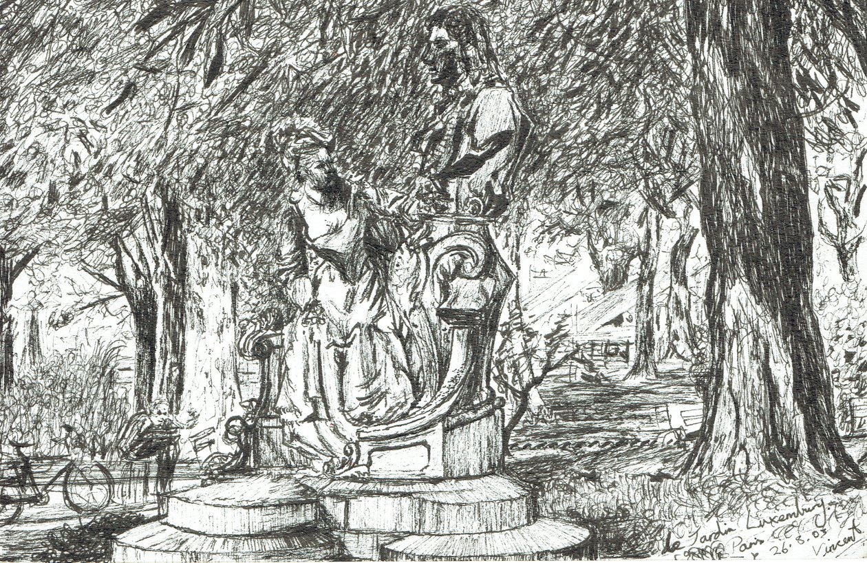 Statue im Jardin Luxemburg Paris, 2003 von Vincent Alexander Booth