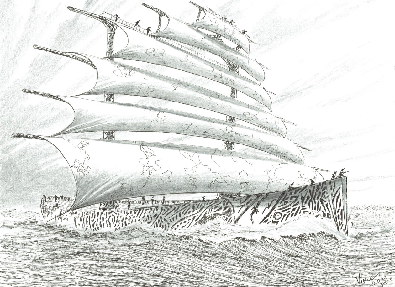 Sturmerschaffer Cape Brett, 2022 von Vincent Alexander Booth