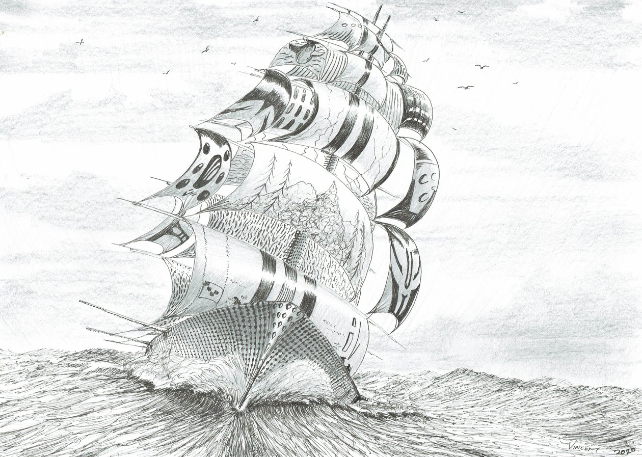 Sturmerschaffer Galiläa See, 2020 von Vincent Alexander Booth