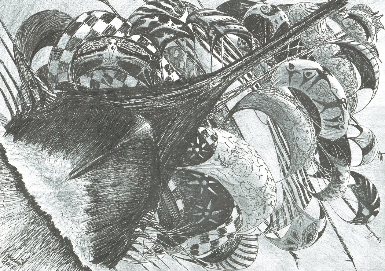 Sturmerschaffer Adriatisches Meer, 2018 von Vincent Alexander Booth