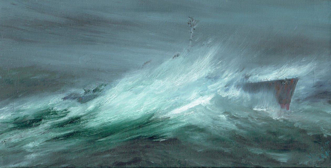 USS Spence verloren im Pazifik-Typhoon am 18. Dezember 1944, 2019 von Vincent Alexander Booth