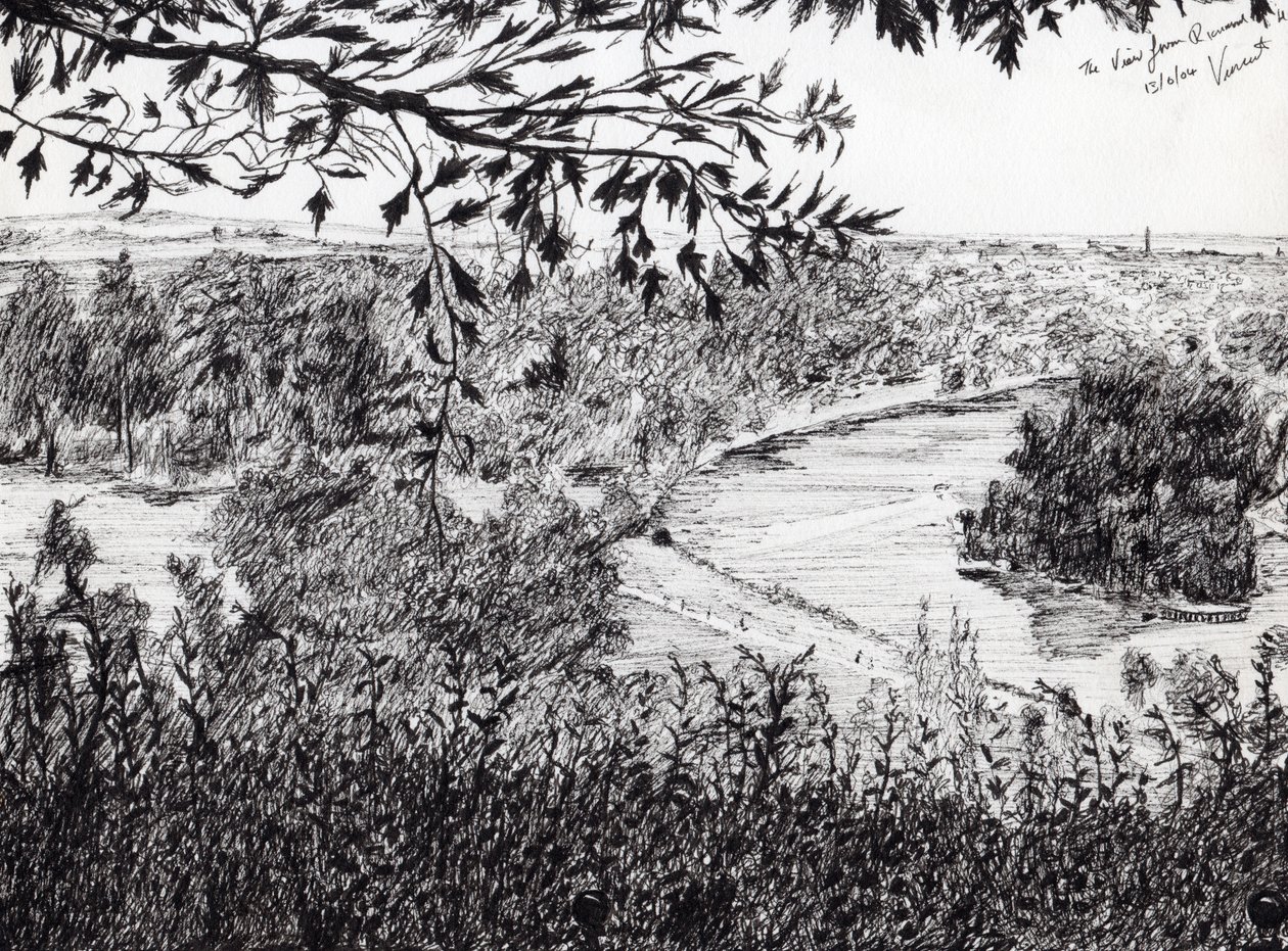 Blick vom Richmond Hill, London von Vincent Alexander Booth