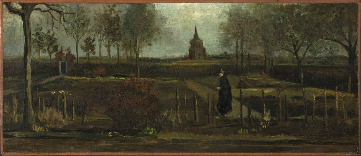 Der Pfarrgarten in Nuenen im Frühling, 1884 von Vincent van Gogh