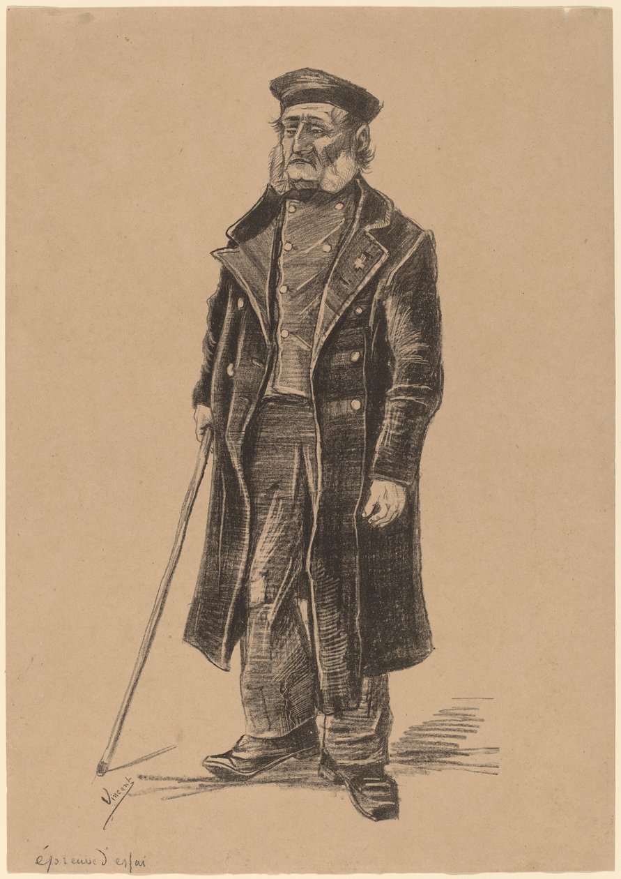Armenhaus-Bewohner, stehend von Vincent van Gogh