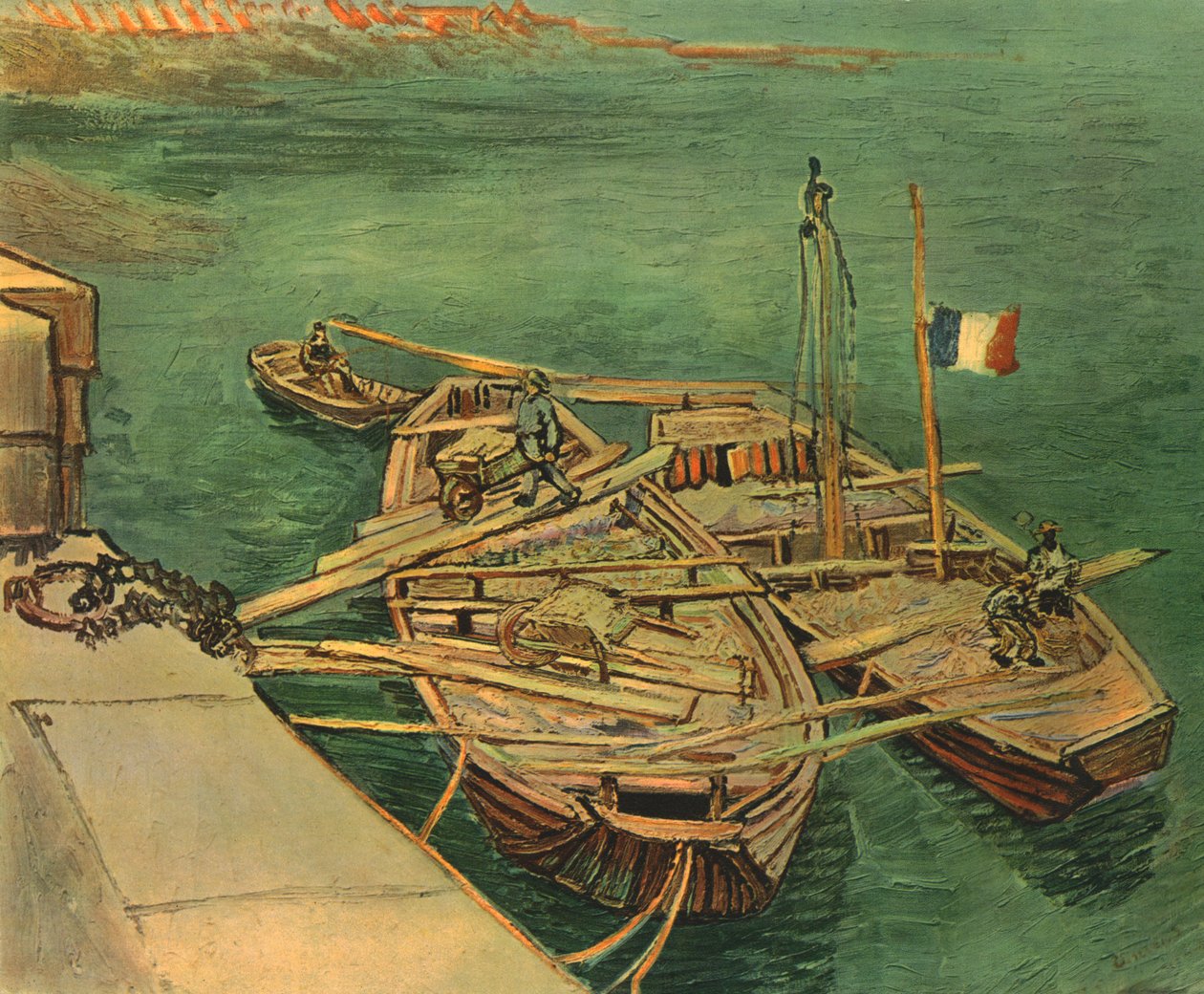 Boote auf der Rhône, August 1888, 1947 von Vincent van Gogh