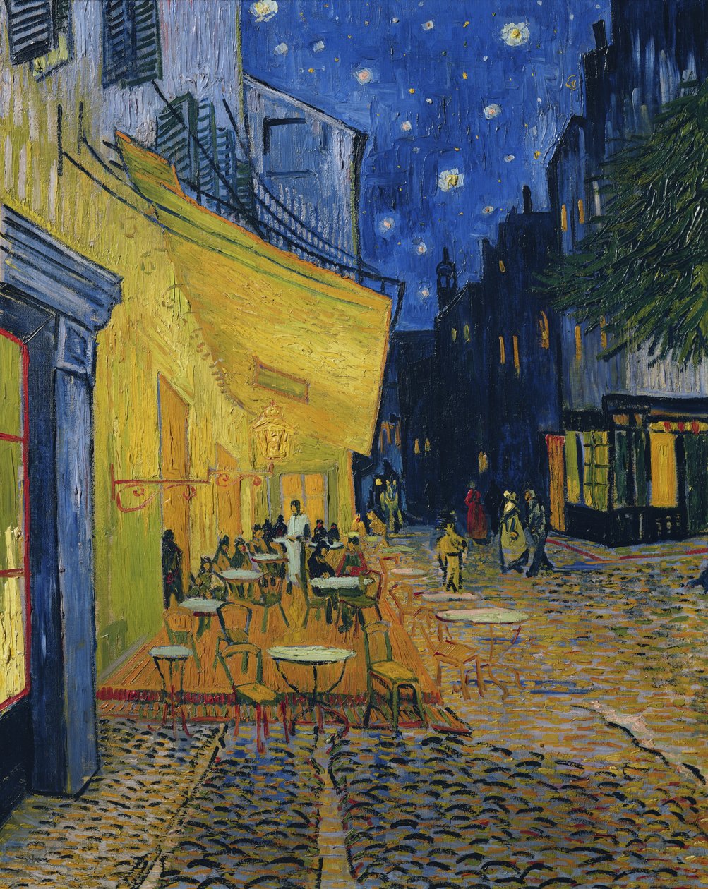 Caféterrasse, Place du Forum, Arles, 1888 von Vincent van Gogh