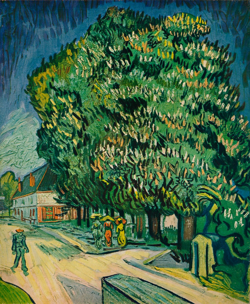 Blühende Kastanienbäume, 1890 von Vincent van Gogh