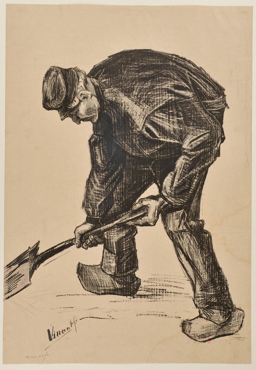 [Mann beim Graben] von Vincent van Gogh