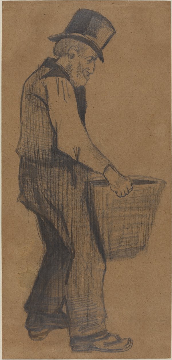 Alter Mann mit einem Eimer von Vincent van Gogh