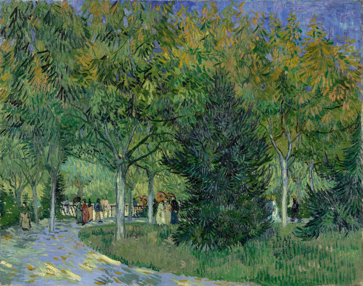 Weg im Park von Arles, 1888 von Vincent van Gogh
