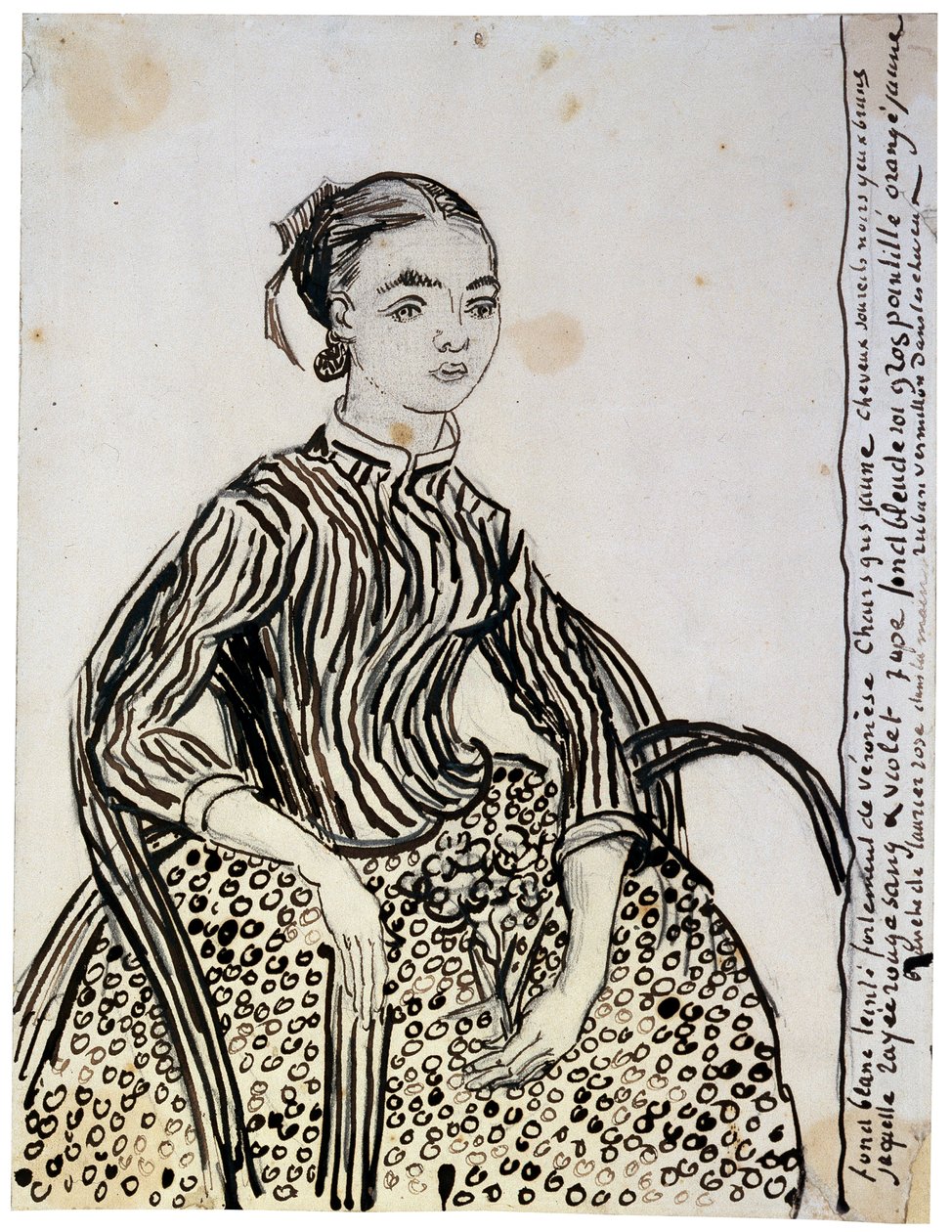 Porträt einer jungen Dame La Mousmé, 1888 von Vincent van Gogh