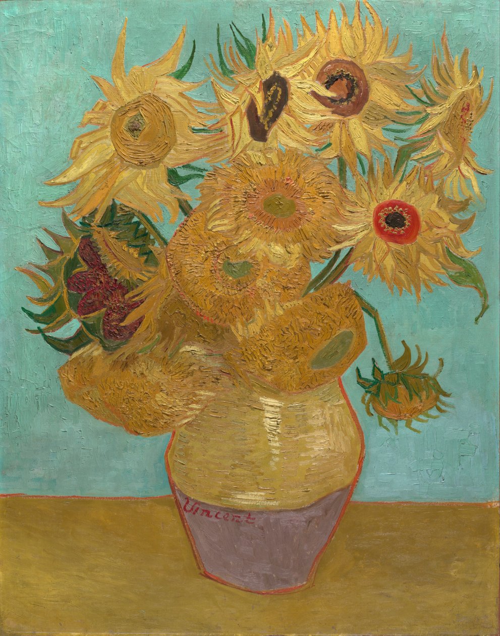 Sonnenblumen / Vase mit zwölf Sonnenblumen von Vincent van Gogh