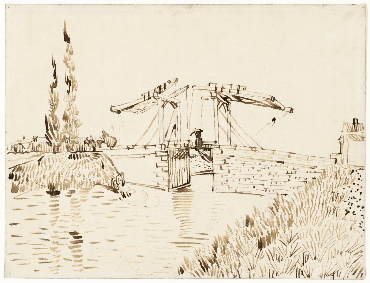 Die Langlois-Brücke von Vincent van Gogh