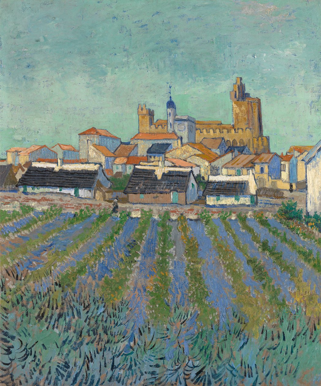 Ansicht von Saintes-Maries-de-la-Mer von Vincent van Gogh