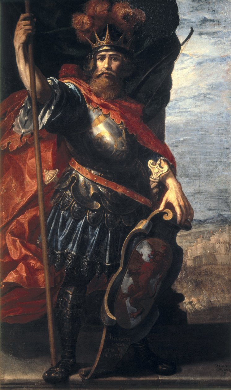 Porträt von Athaulf, König der Westgoten von Vincenzo Carducci