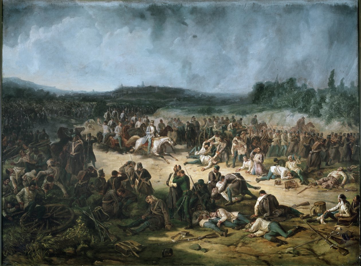 Das österreichische Lager nach der Schlacht von Solferino von Vincenzo Giacomelli