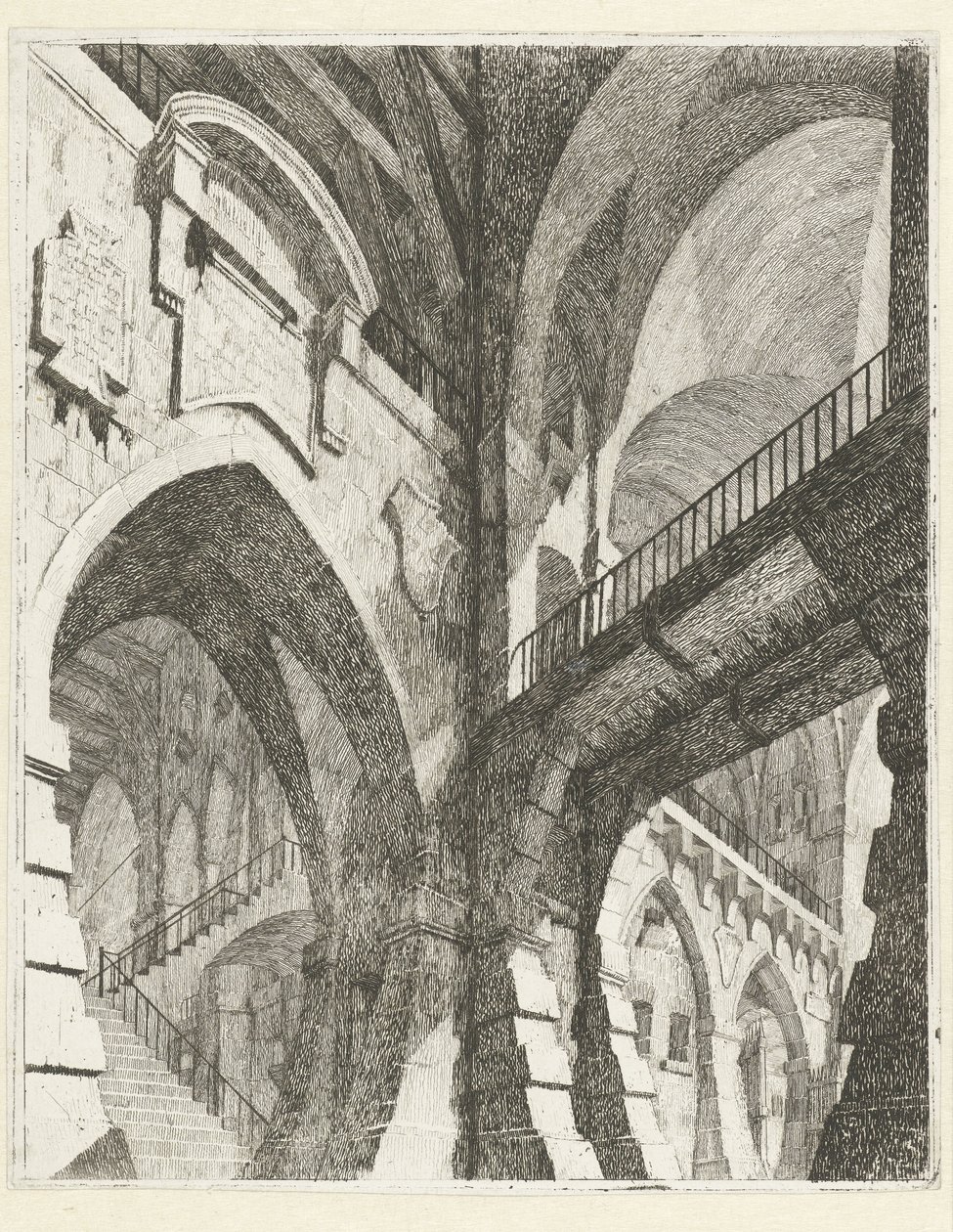 Innenraum eines Gebäudes von Vincenzo Mazzi