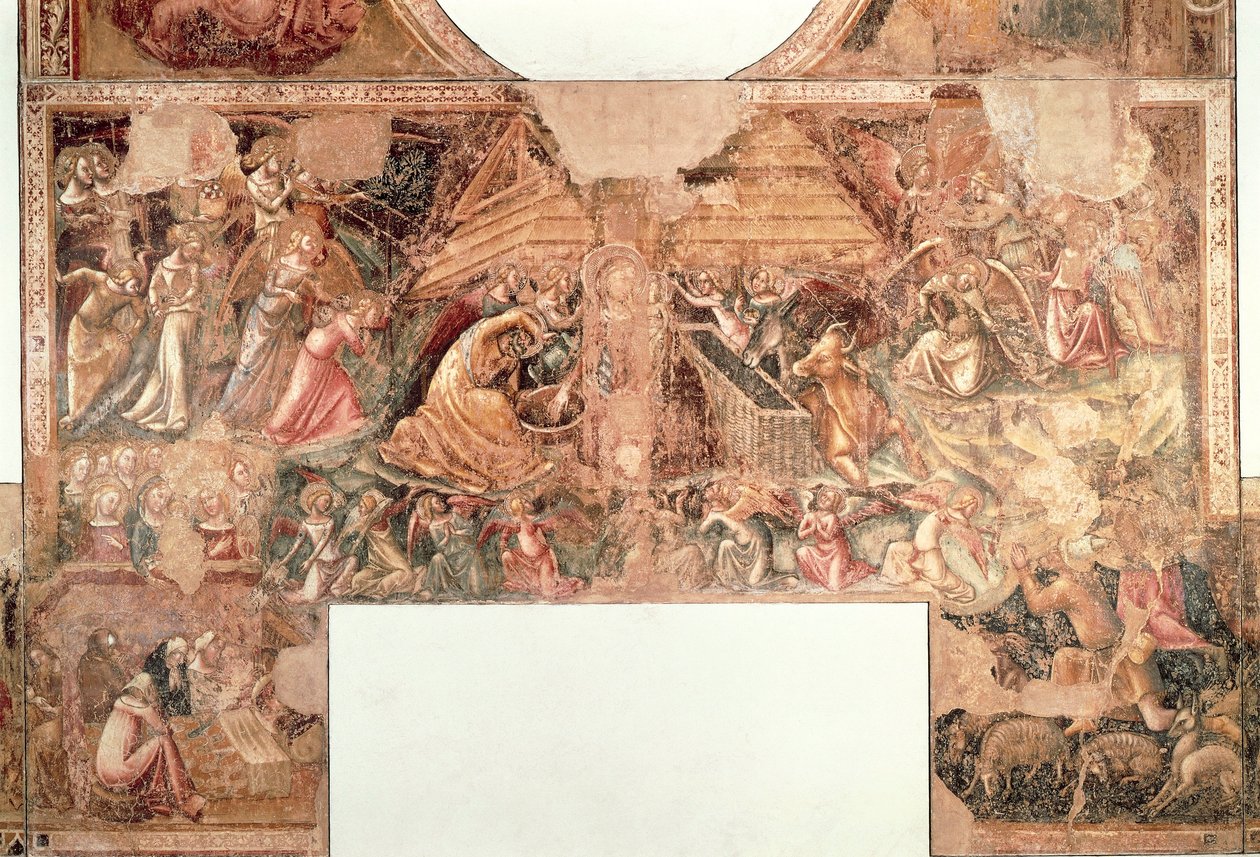 Geburtsszene, Bologna, Vitale da Bologna von Vitale da Bologna