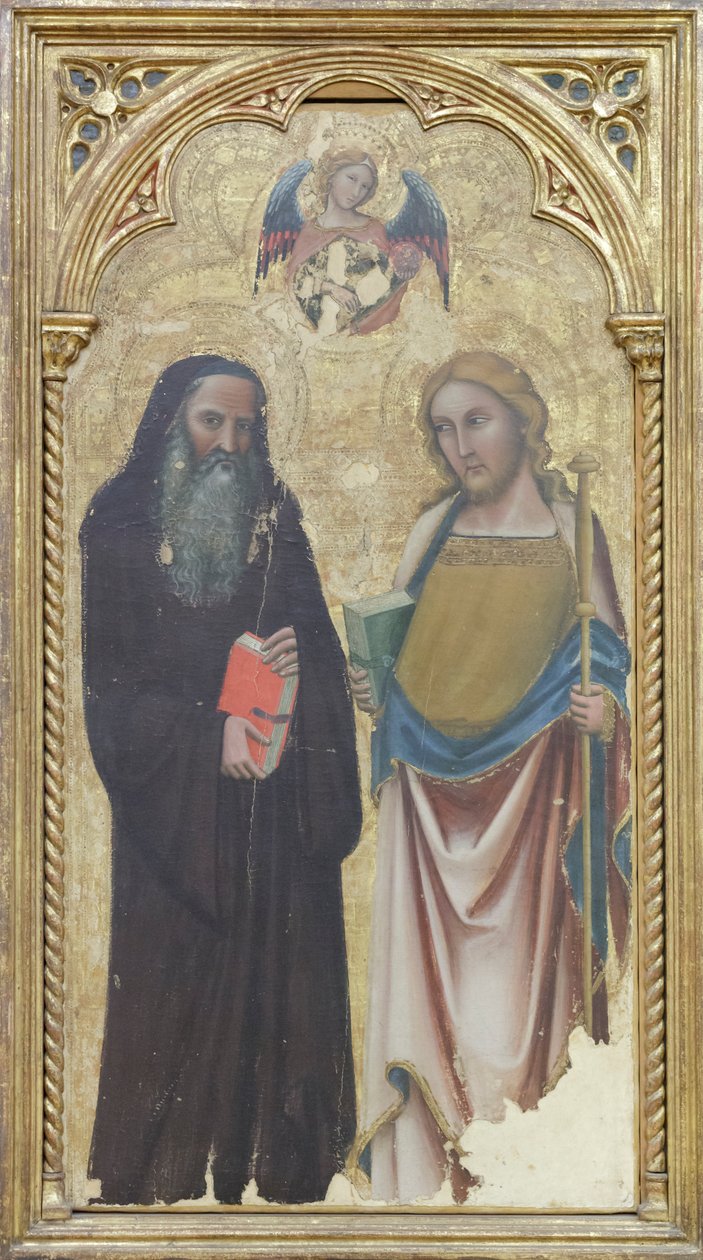 Heiliger Antonius der Abt und Heiliger Jakobus der Ältere von Vitale da Bologna