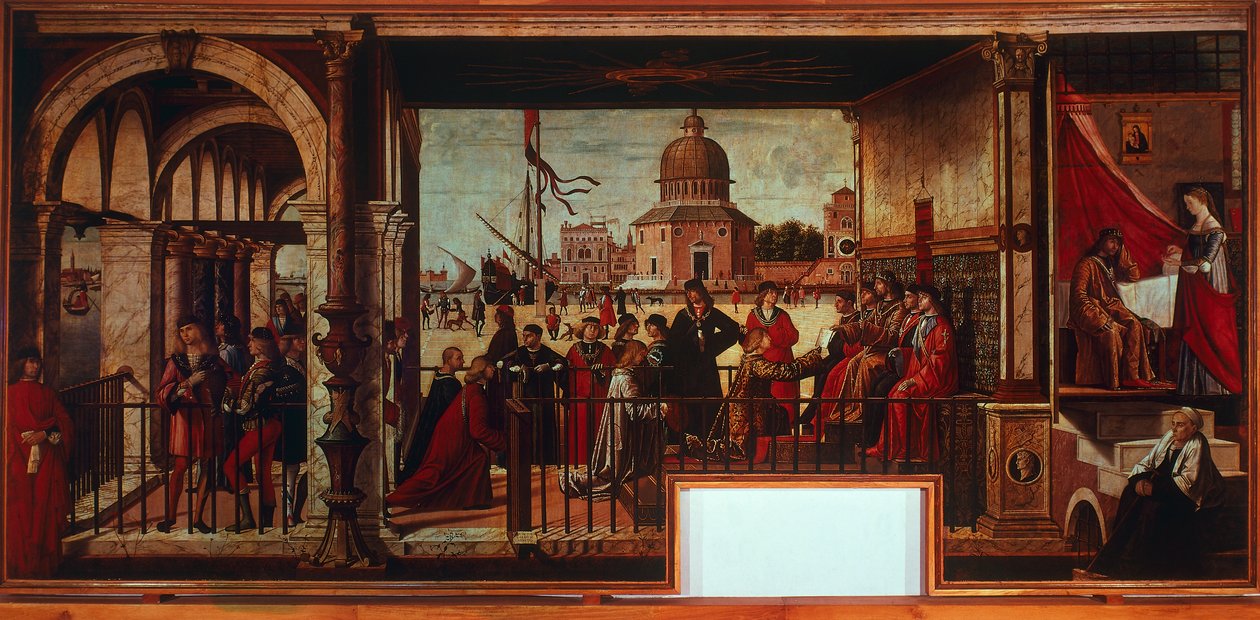 Ankunft englischer Botschafter am Hof von Bretagne (Gemälde) von Vittore Carpaccio