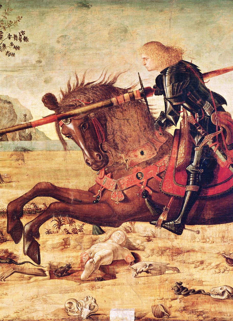 Detail von St. Georg tötet den Drachen, ca. 1502-07 (Detail) von Vittore Carpaccio