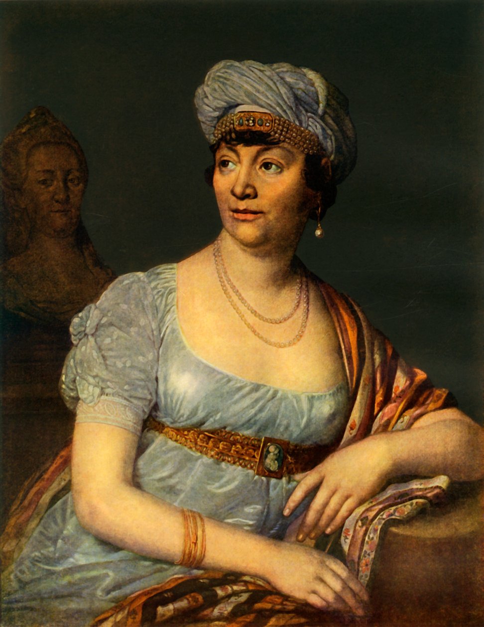 Porträt einer unbekannten Frau mit Kopfschmuck, 1812, 1965 von Vladimir Borovikovsky