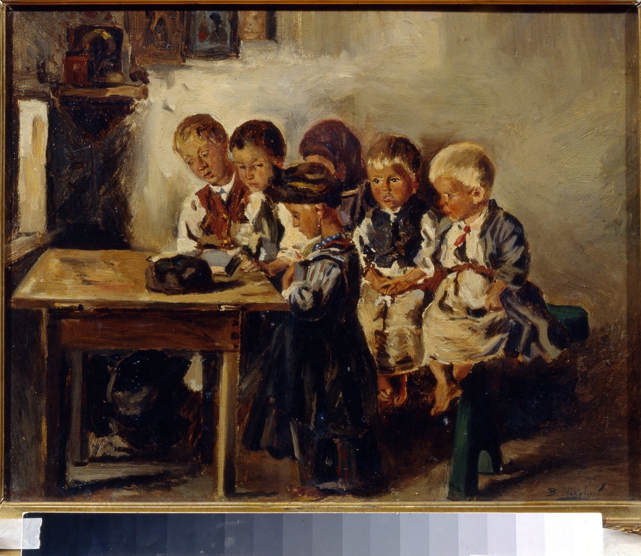Warten auf die Lehrerin von Vladimir Egorovic Makovsky