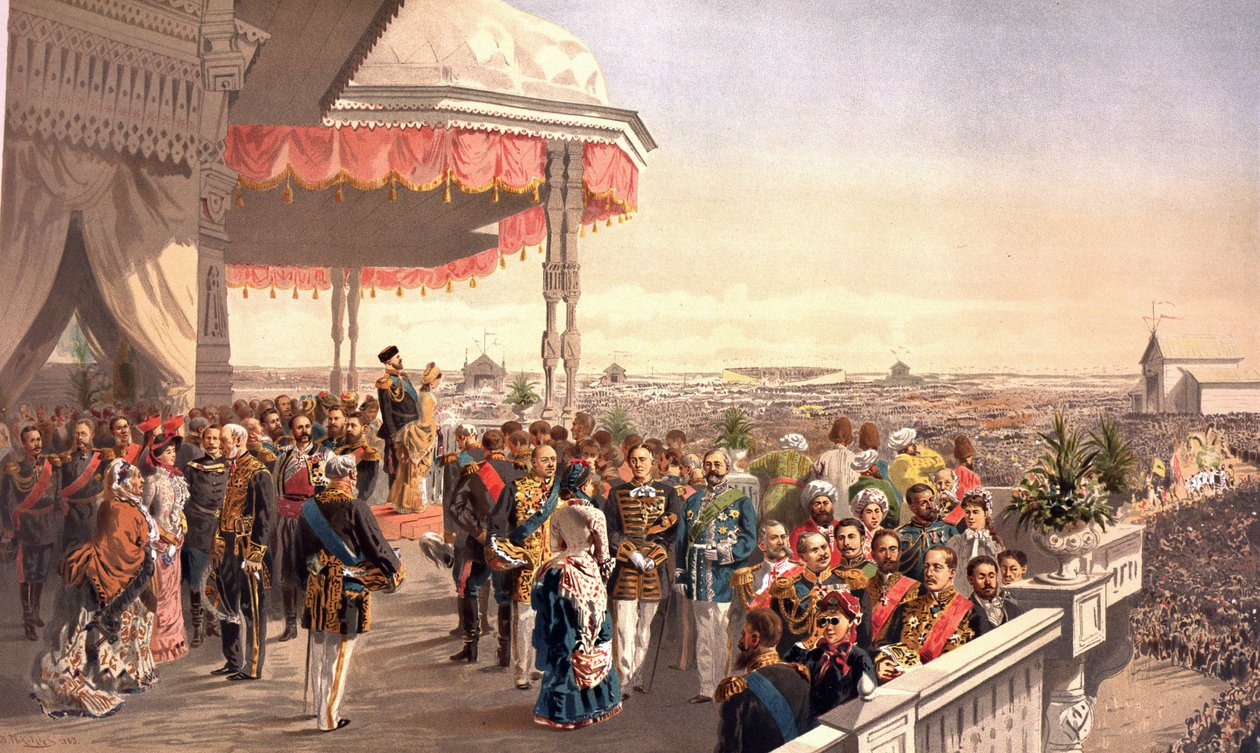 Öffentliche Feierlichkeiten nach der Krönung von Kaiser Alexander III. auf dem Chodynka-Feld von Vladimir Egorovic Makovsky