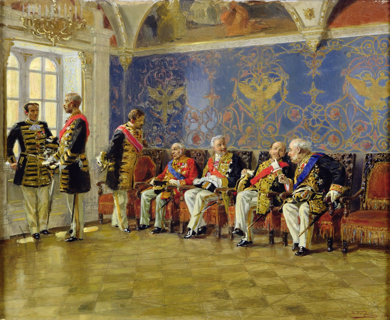 Warten auf eine Audienz, 1904 von Vladimir Egorovic Makovsky