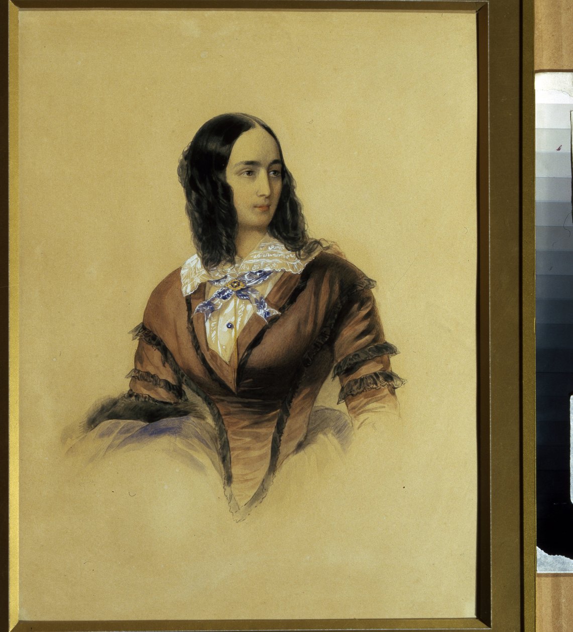 Porträt von Natalie Gontcharova, Ehefrau von Alexander Puschkin von Vladimir Ivanovich Hau