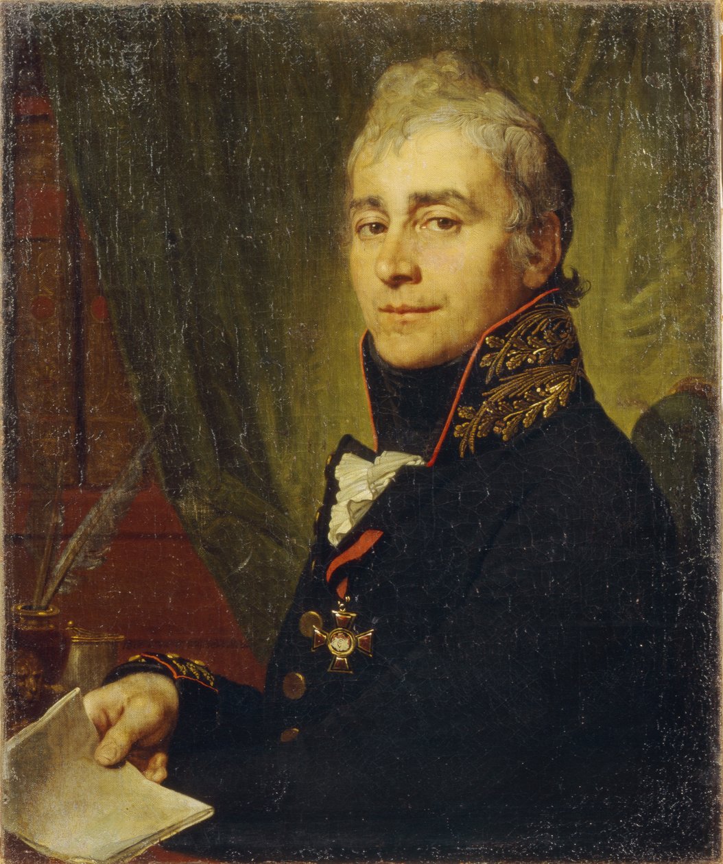 Porträt von Alexander Fedoseyevich Bestuzhev, 1761-1810, 1806 von Vladimir Lukich Borovikovsky
