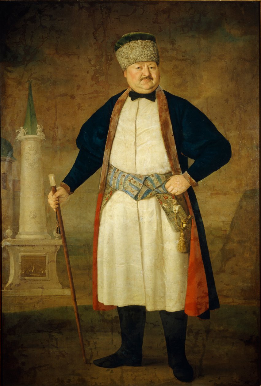 Porträt von Pavel Yakovlevich Rudenko, 1778 von Vladimir Lukich Borovikovsky