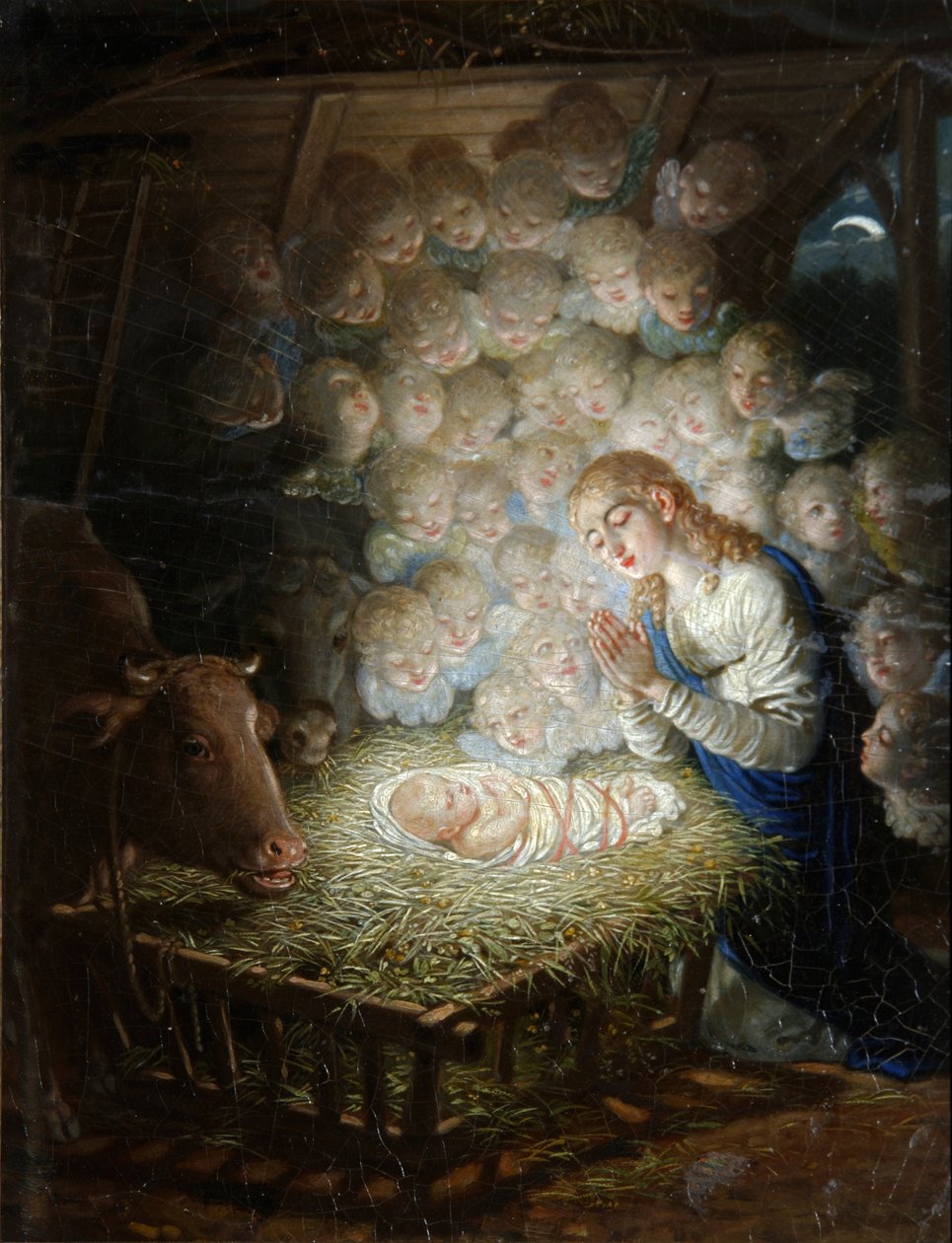 Die Geburt Christi (Die Heilige Nacht) von Vladimir Lukich Borovikovsky