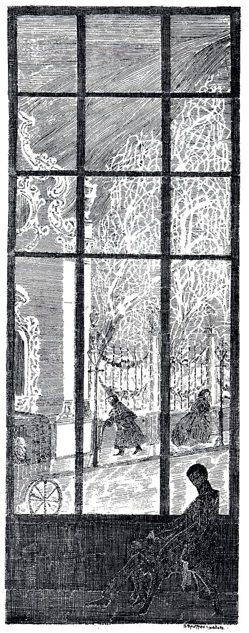 Illustration für Der Reigen der Jahreszeiten von K. Balmont, 1907 von Vladimir Petrovich Drittenpreis
