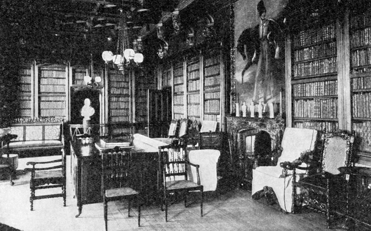 Die Bibliothek, Abbotswood von WA Mansell and Co