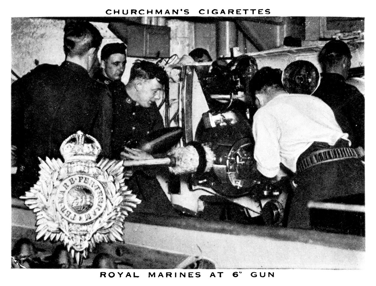 Royal Marines an 6 Kanonen, 1937 von WA and AC Churchman