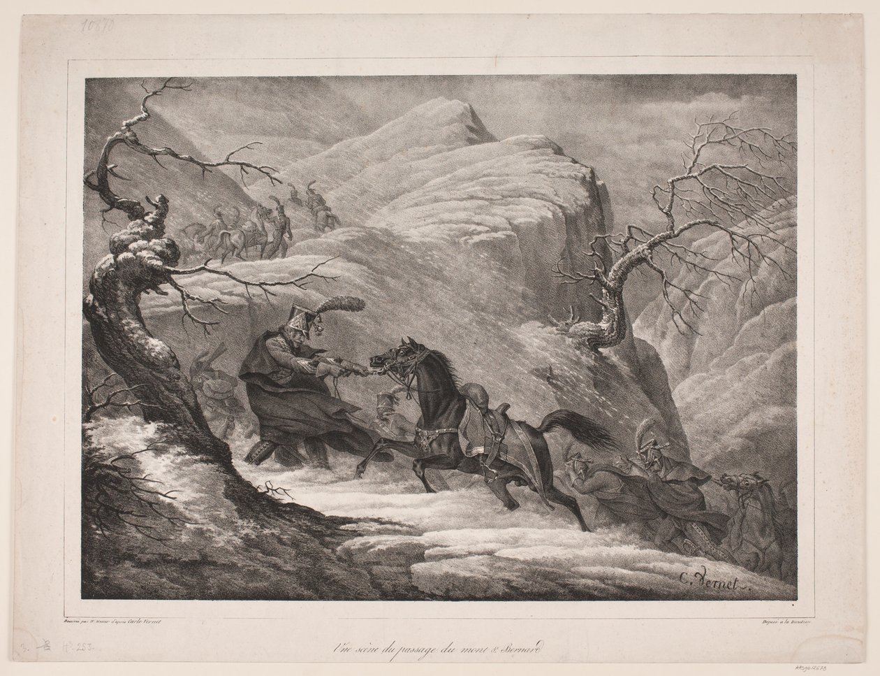 Eine Szene vom Übergang des Mont St. Bernard von WIlhelm Heuer