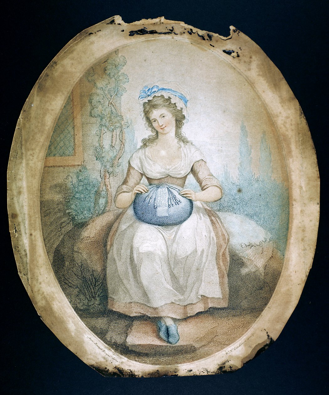 Kissenklöpplerin, spätes 18. bis frühes 19. Jahrhundert von WN Gardner