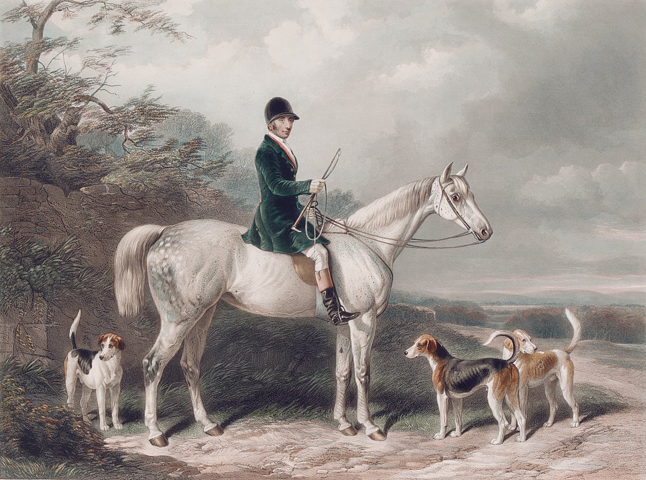 Mr. William Long auf Bertha, graviert von E. Hacker, 1849 von W. Barraud
