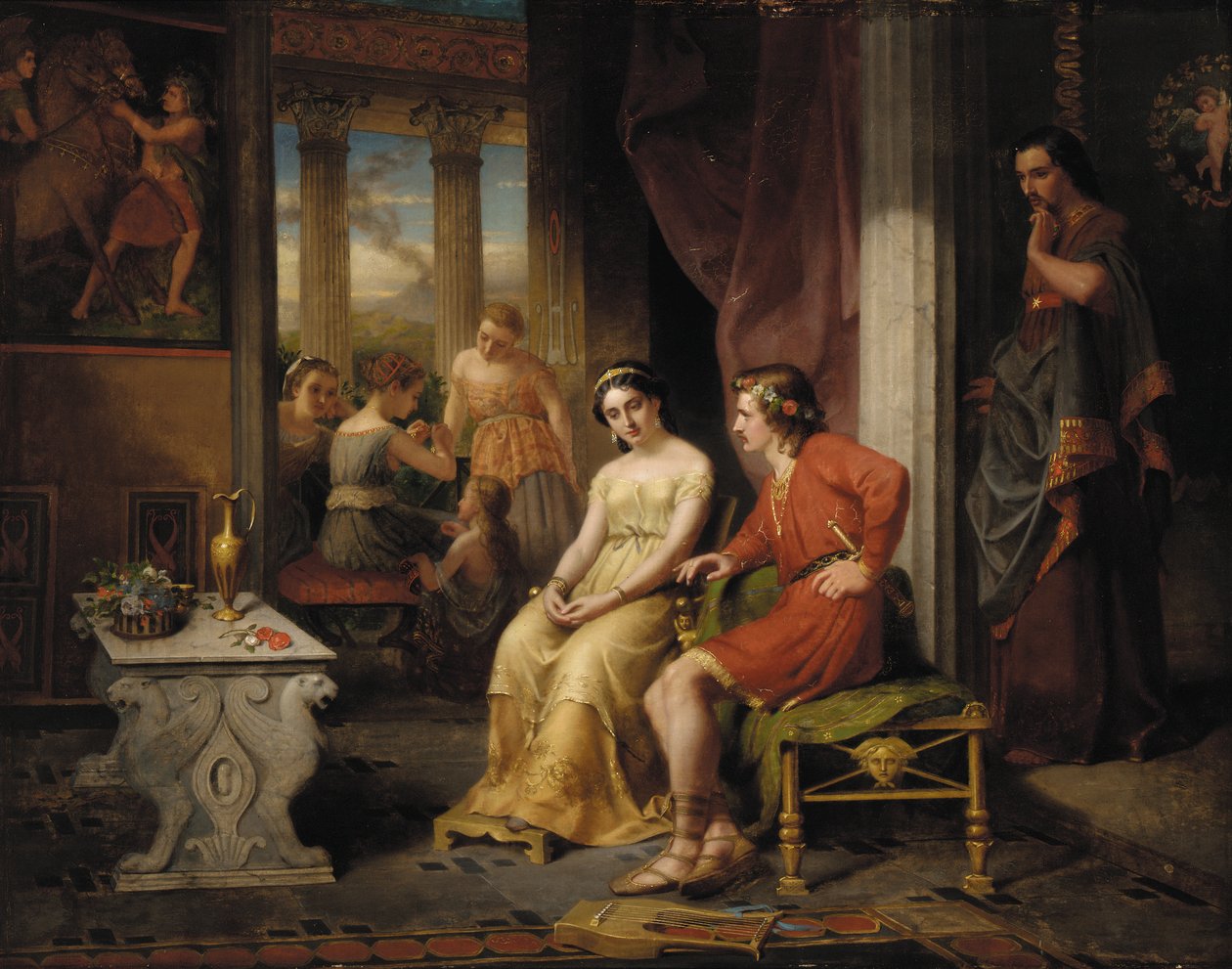 Die letzten Tage von Pompeji: Glaucus und Ione von W. Colby