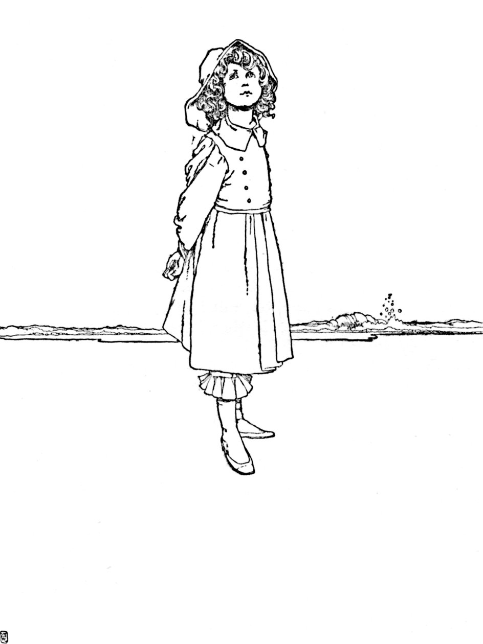Und Karen war sehr ordentlich gekleidet, um 1930 von William Heath Robinson