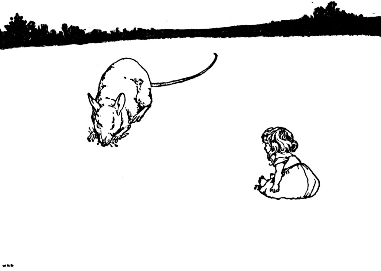 Du armes kleines Ding! sagte die Feldmaus, um 1930 von William Heath Robinson