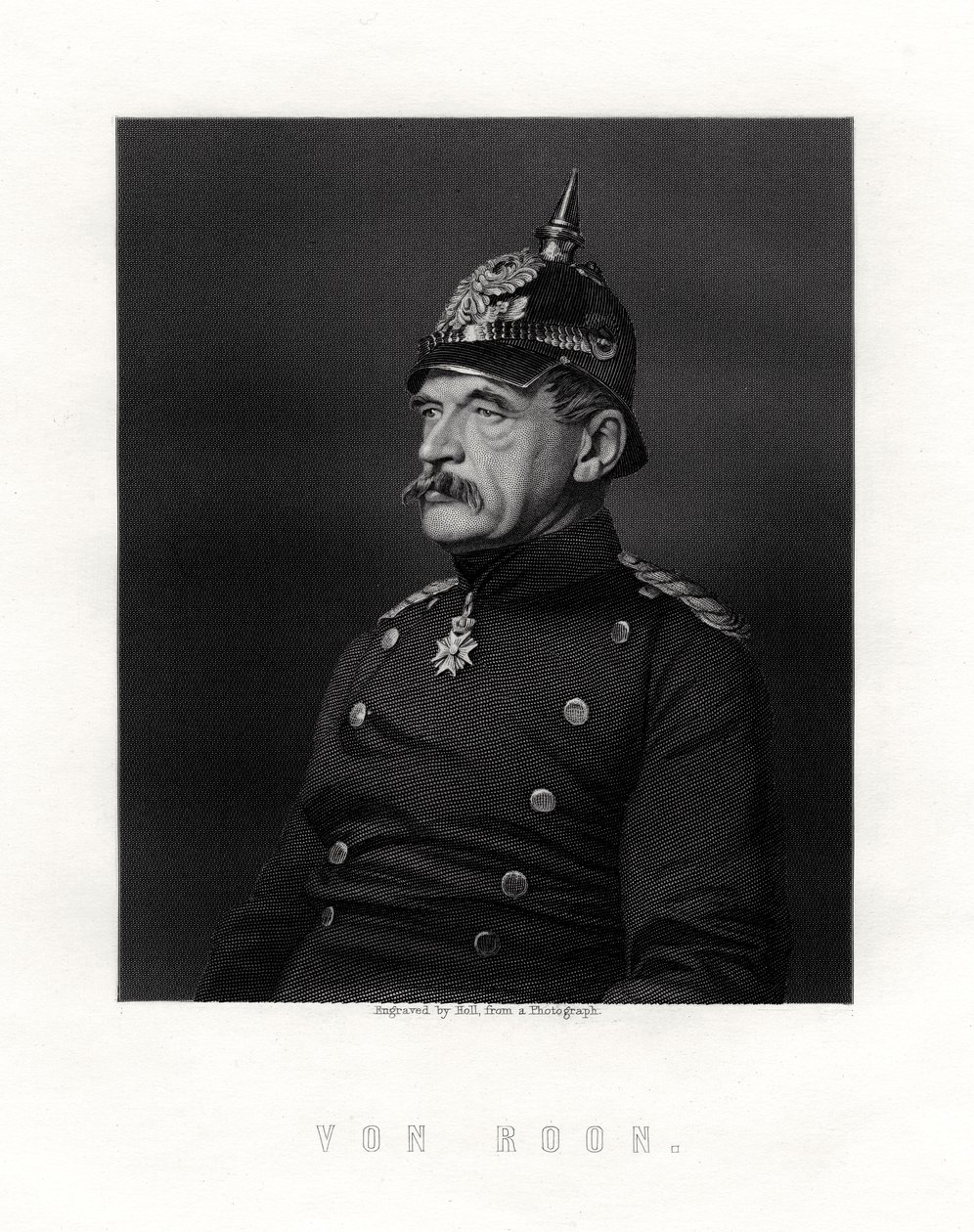 Albrecht Theodor Graf Emil von Roon, preußischer Soldat und Politiker, 19. Jahrhundert von W. Holl