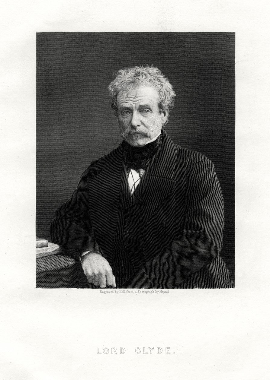 Colin Campbell, 1. Baron Clyde, schottischer Soldat, 19. Jahrhundert von W. Holl