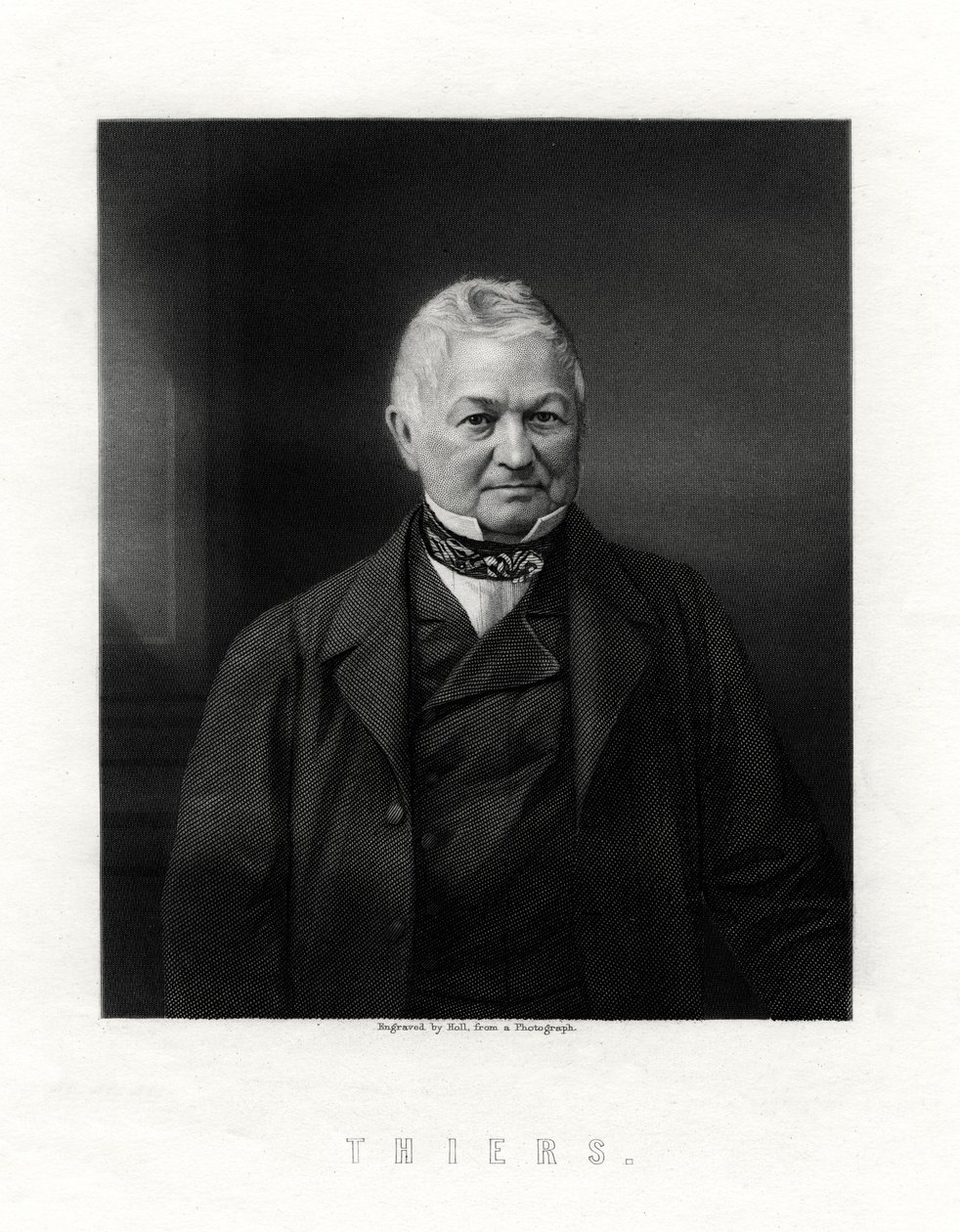 Louis Adolphe Thiers, französischer Staatsmann und Historiker, 19. Jahrhundert von W. Holl