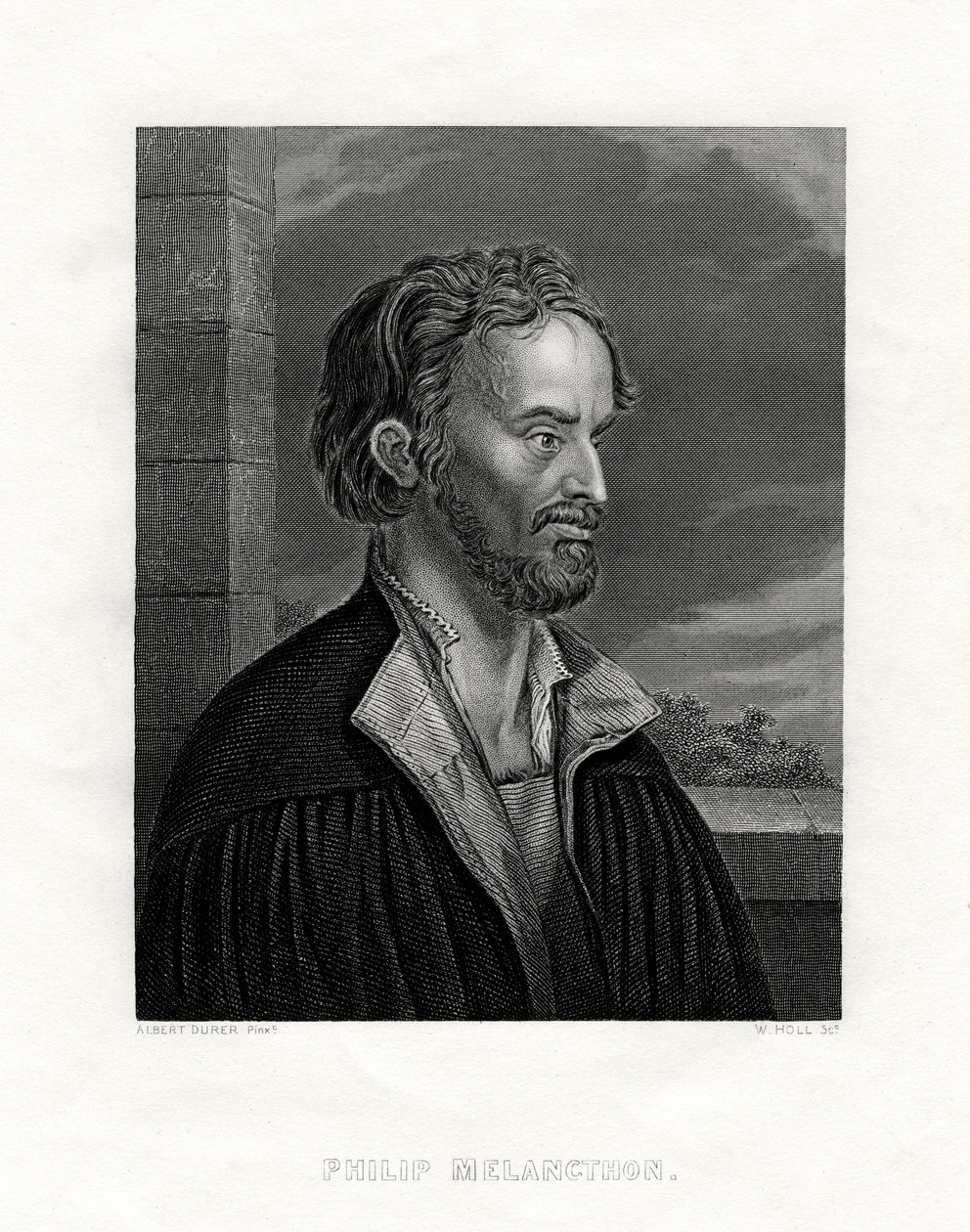 Philipp Melanchthon deutscher Theologe und Schriftsteller der protestantischen Reformation, 19. Jahrhundert von W. Holl