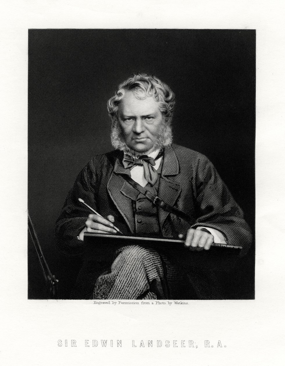 Sir Edwin Henry Landseer 1802-1873, britischer Maler, 19. Jahrhundert von W. Holl
