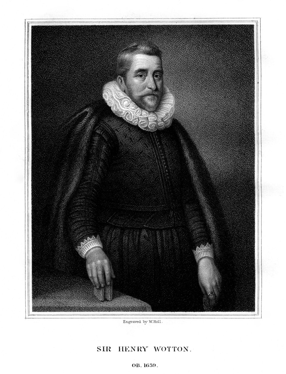 Sir Henry Wotton, englischer Autor und Diplomat (1824) von W. Holl